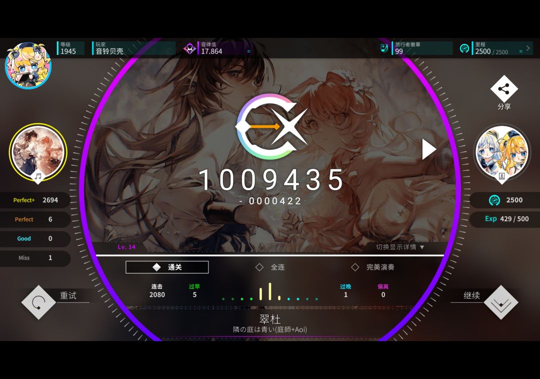 今日推分 4