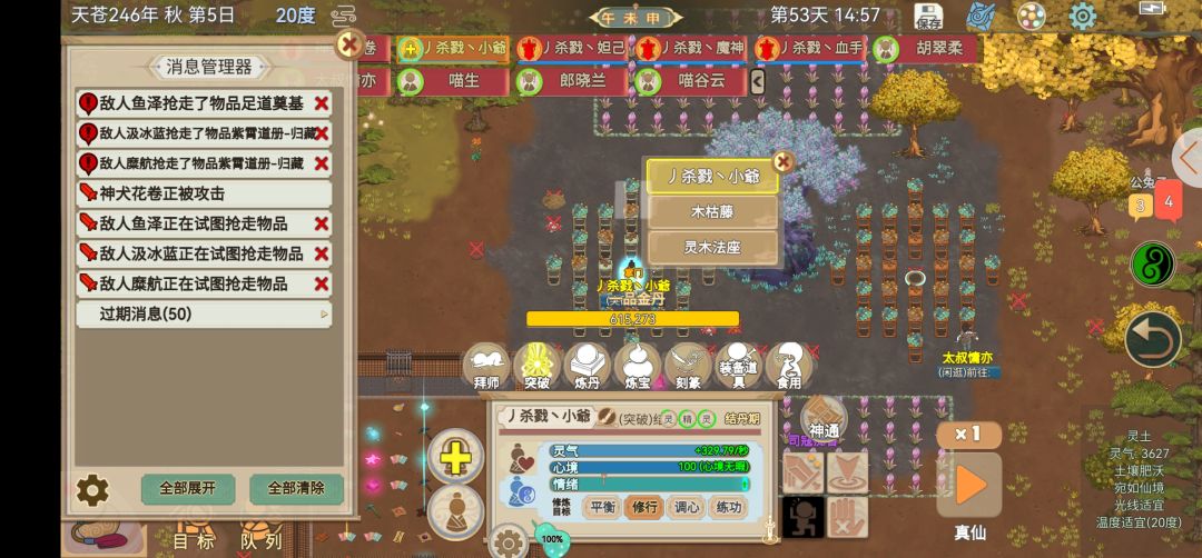 真无语趁着我结丹的时候打劫我。。 1