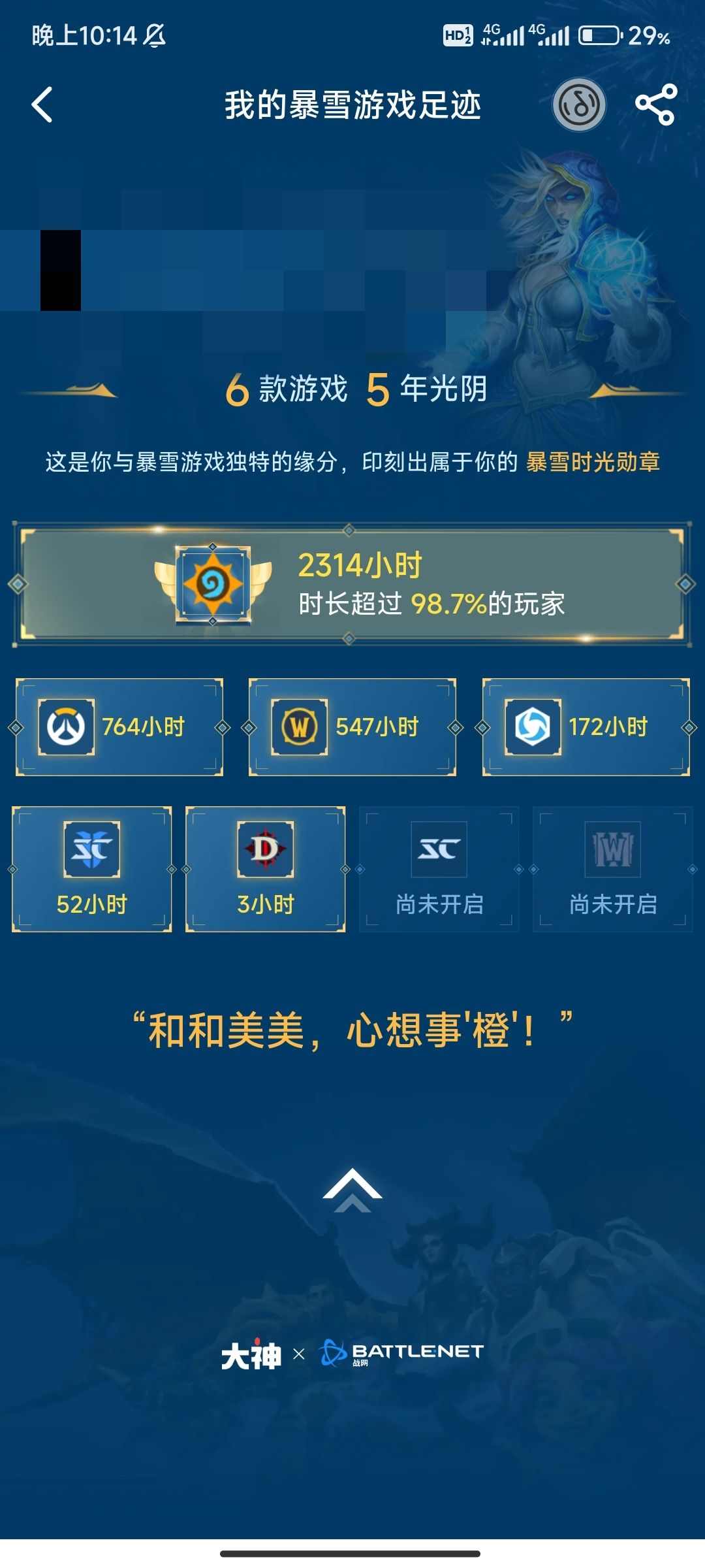 查了下网易大神上的游戏时长 1