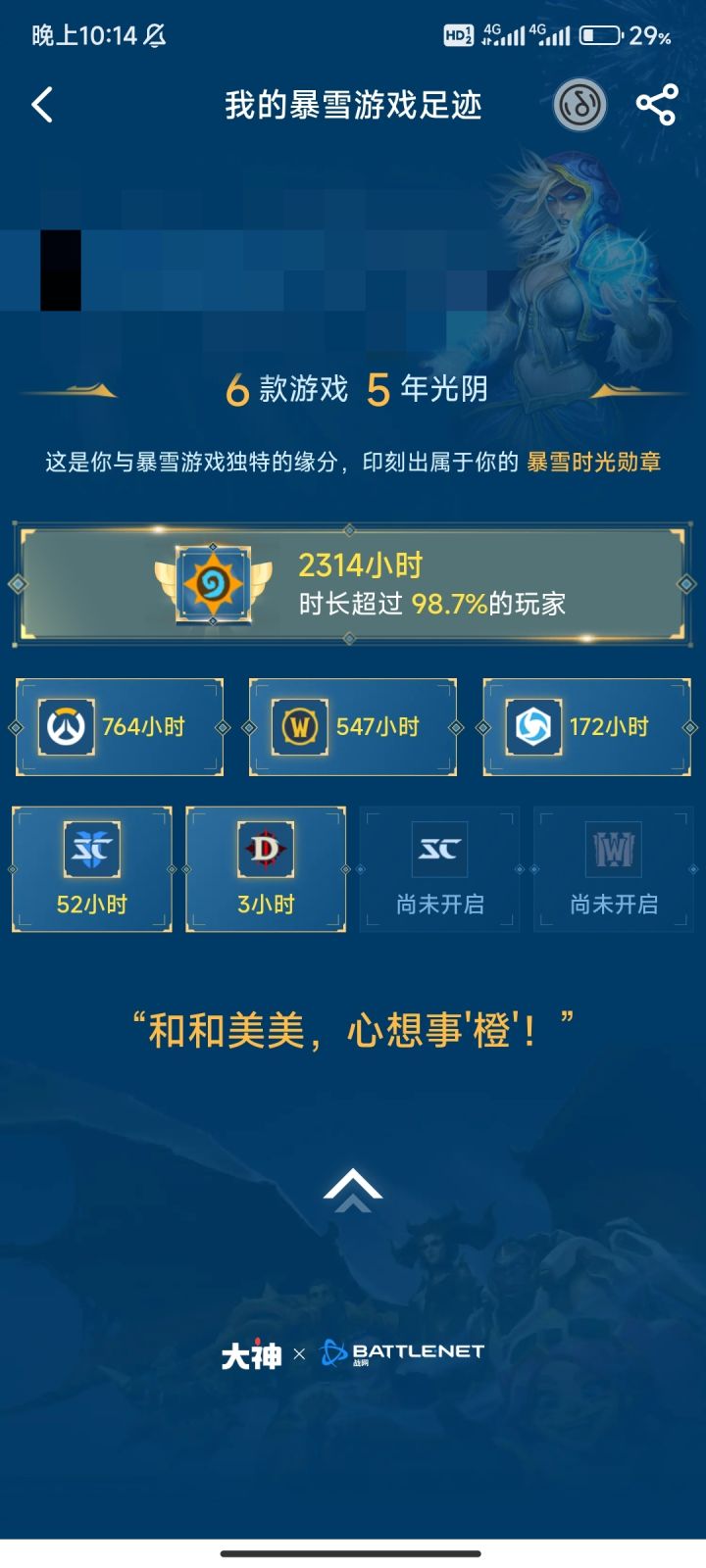 查了下网易大神上的游戏时长截图