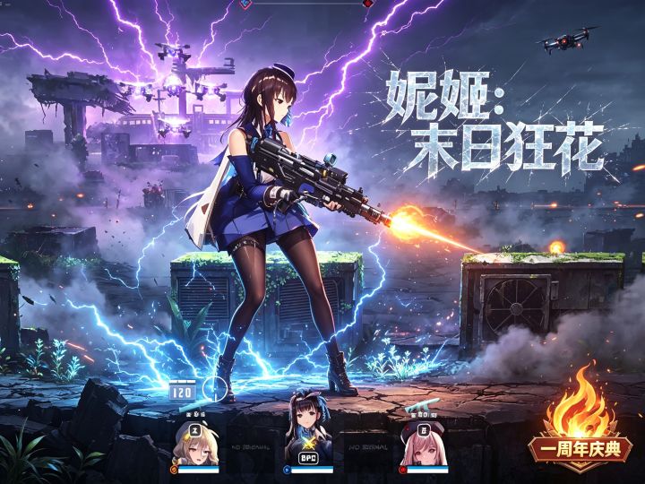 枪火燃末世,少女守人间。截图