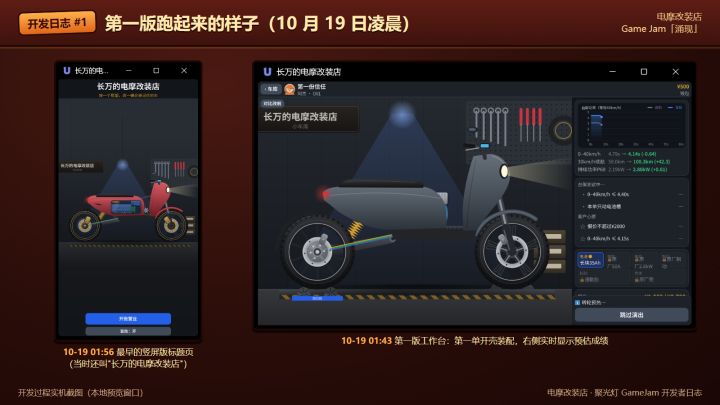 【开发日志】骑着新电驴的第一周，我想出了这个游戏 -电摩改装店截图