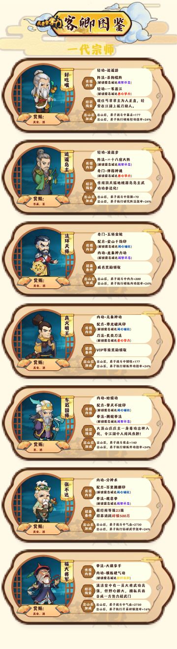 【新手指引】客卿图鉴04——一代宗师篇