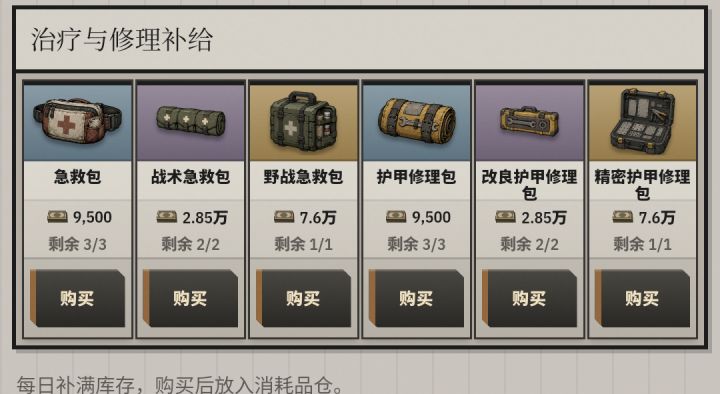 建议增加点消耗品次数截图