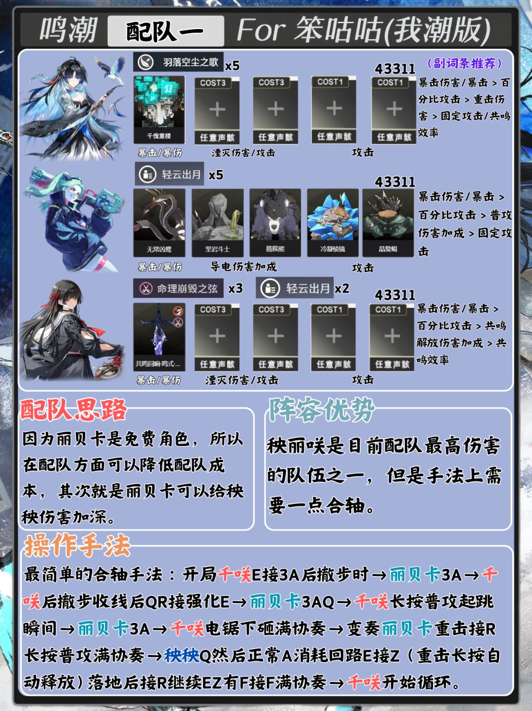 鸣潮｜3.5版本“秧秧·玄翎”配队攻略详解 2