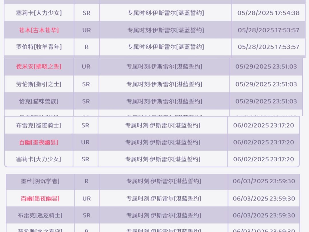 60抽歪了4个ur是什么样的体验 1