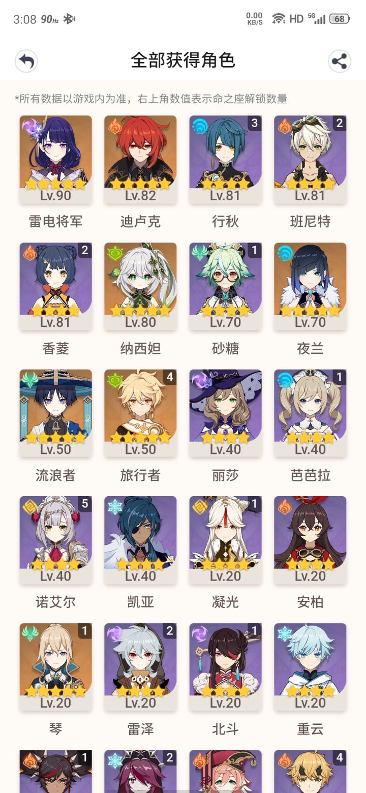大佬们帮忙配两个队可以嘛 现在是雷神有一队 多余一个草神没截图