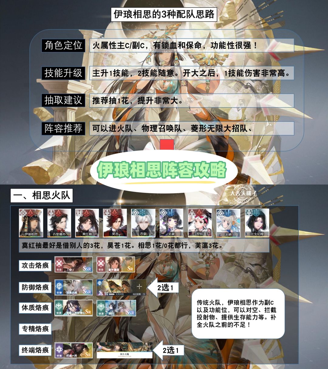 【人世行者】伊琅相思3种阵容攻略! 1