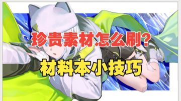 【终末地】珍贵素材怎么刷？材料本小技巧！