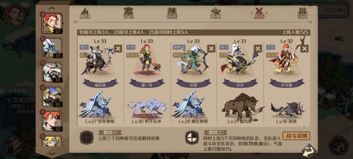 给大家一个参考阵容截图