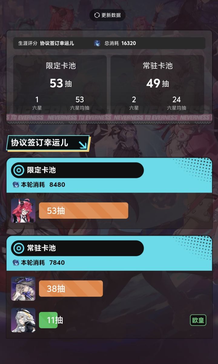 #游戏日常 抽卡池这样是算爆率高还是算爆率差?截图