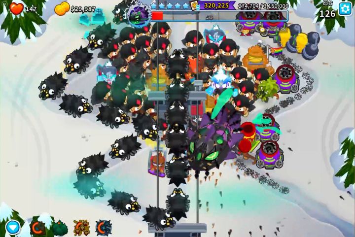 无6级猴 德鲁伊险胜普通巫妖 [气球塔防6/猴子塔防6/btd6] [BloonsTD6/Bloons TD 6]截图