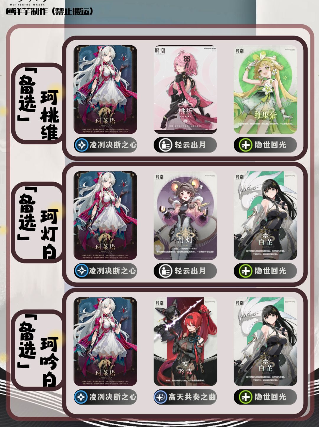 【鸣潮V2.0配队推荐】-珂莱塔配队一图流！ 2