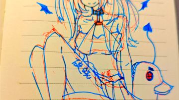 泳装🌊是泳装‼️画一只玩水的泳装洁塔薇🌊破晓