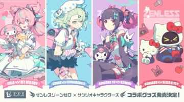 《绝区零》官宣与三丽鸥跨界联动 2月11日日本线下开启周边发售