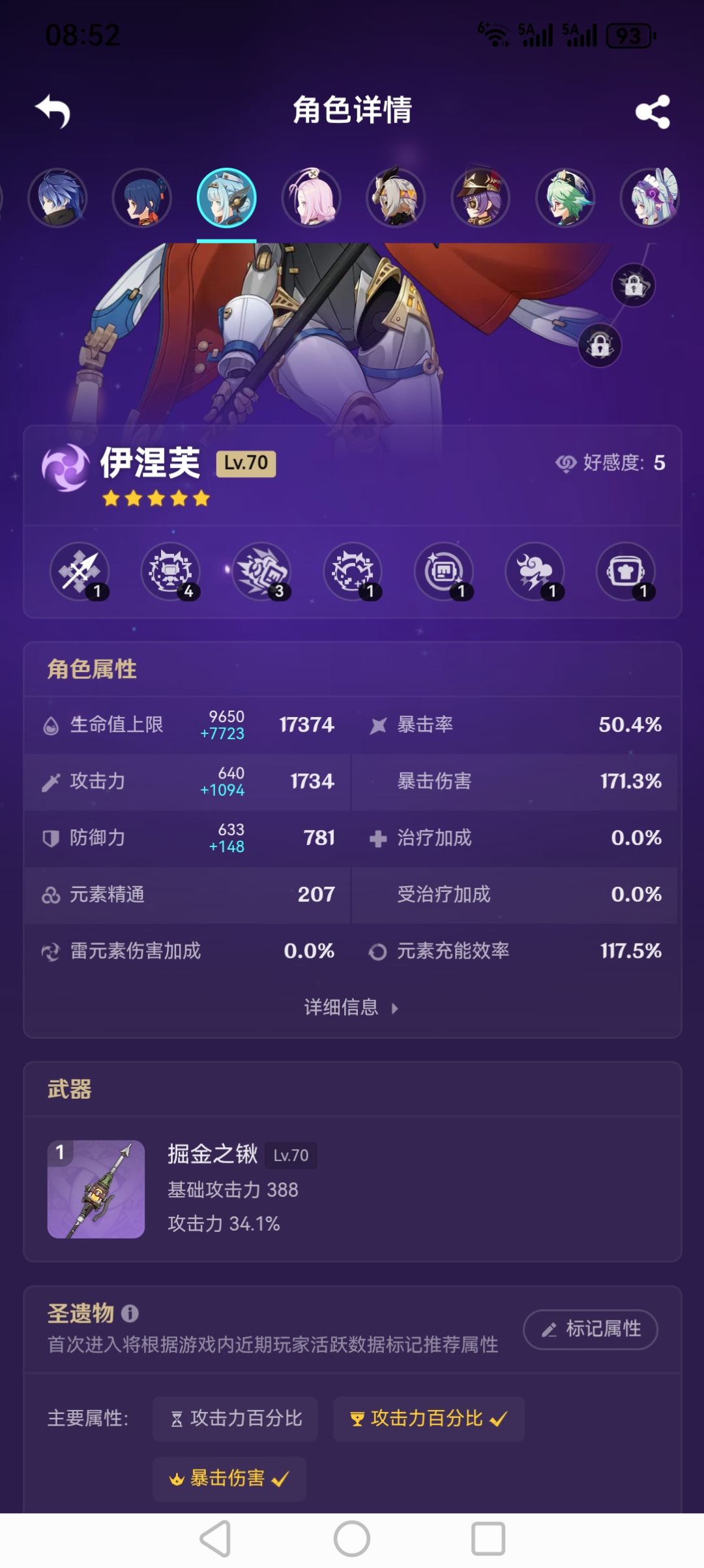 问一下菲林斯哪个位置的圣遗物需要刷? 3