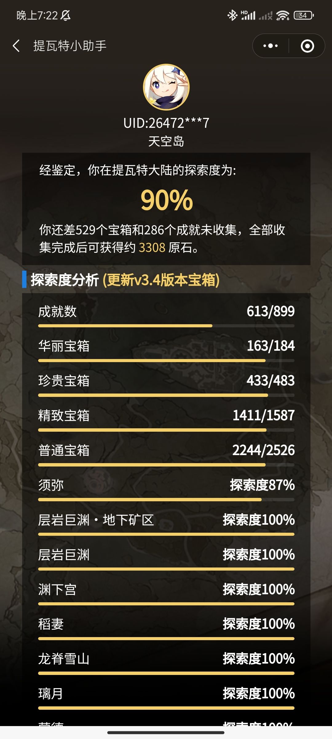 纪念全图探索度100 2