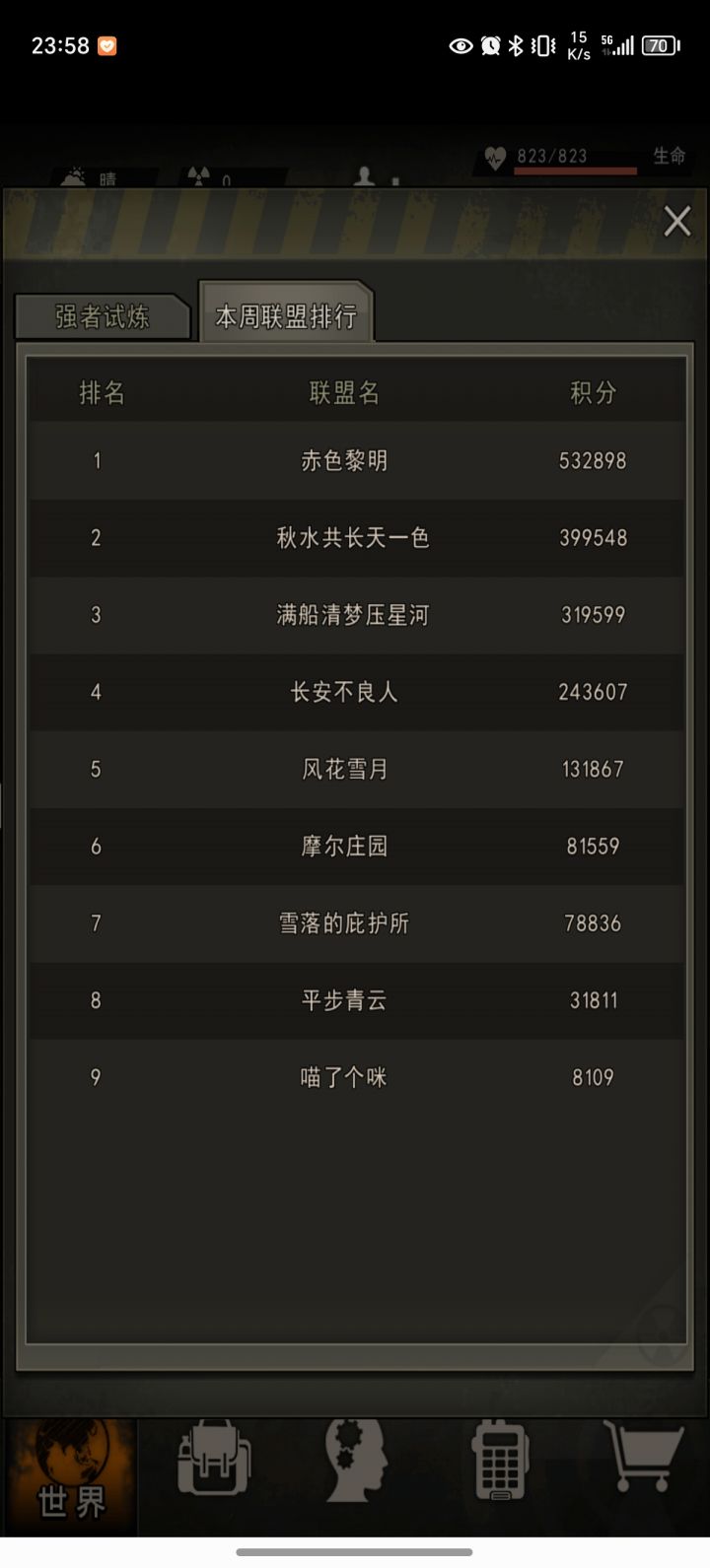 13区4月22号,最新排名战力联盟榜单截图