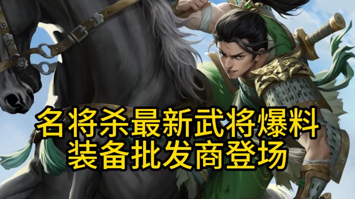 名将杀最新武将爆料,装备批发商登场截图