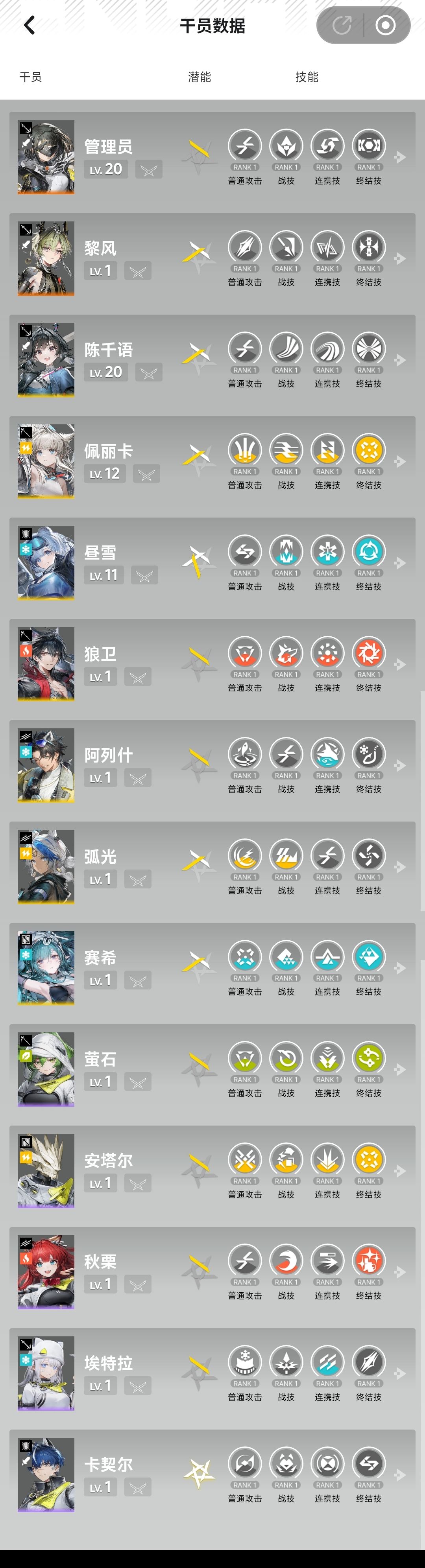 萌新求个屯屯鼠配队 1