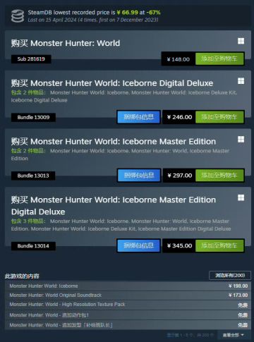 好消息❗好消息❗怪物猎人系列游戏永久降价❗