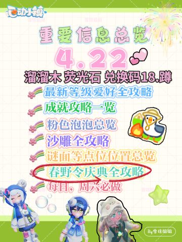 4.22春野令及心动小镇硬核资源攻略一览