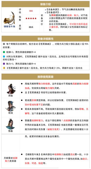 【全新武器】玩法大师说——镇陵苍牛角