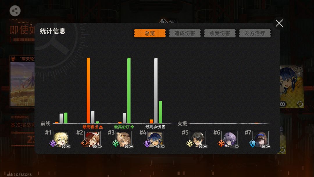 全五星队满buff整活摩天轮以及逃课打法 3