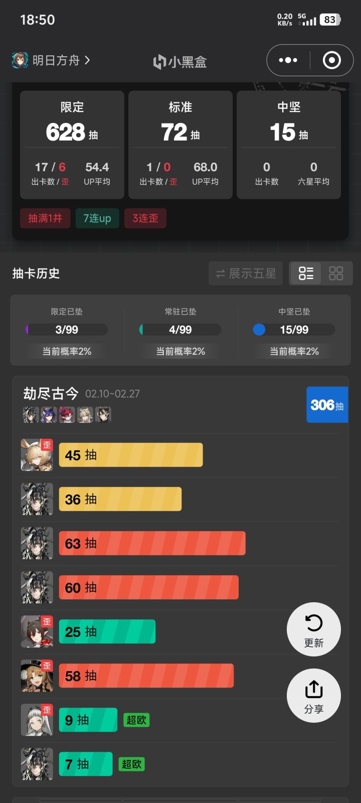 300抽没有陈截图