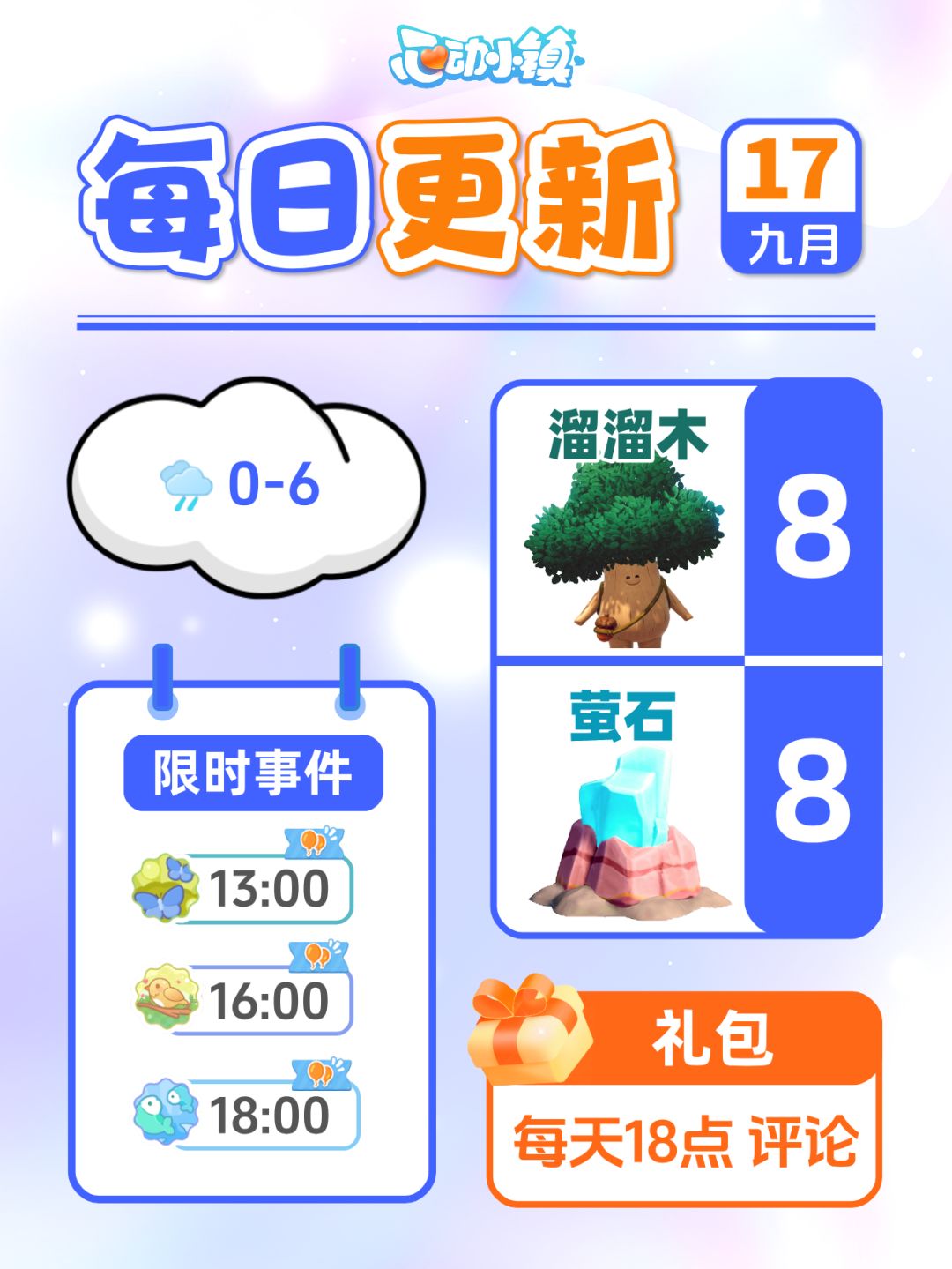 9月17日小镇日报溜溜木萤石兑换码 每日更新截图
