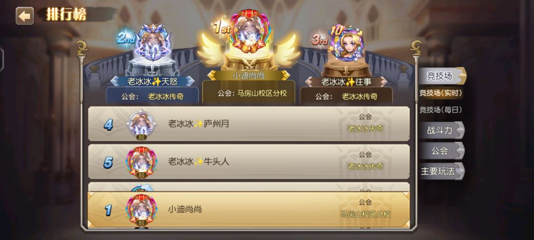 竞技场登顶了分享一下 1