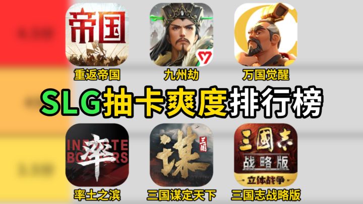 SLG抽卡爽度排行榜截图