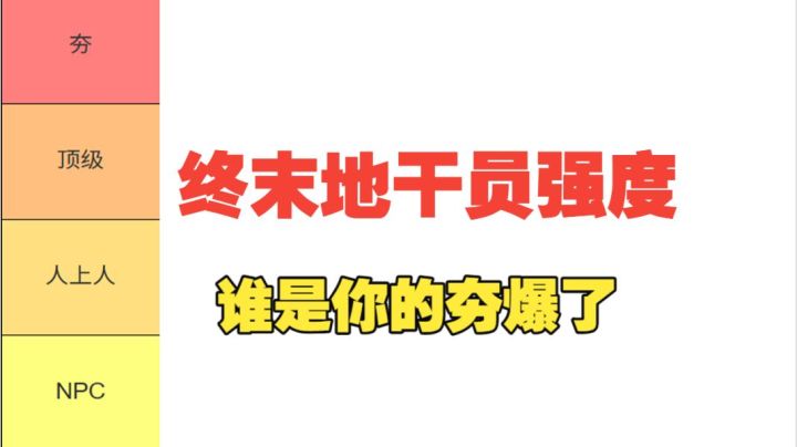 【终末地】终末地干员强度从夯到拉!庄方宜夯爆了?截图