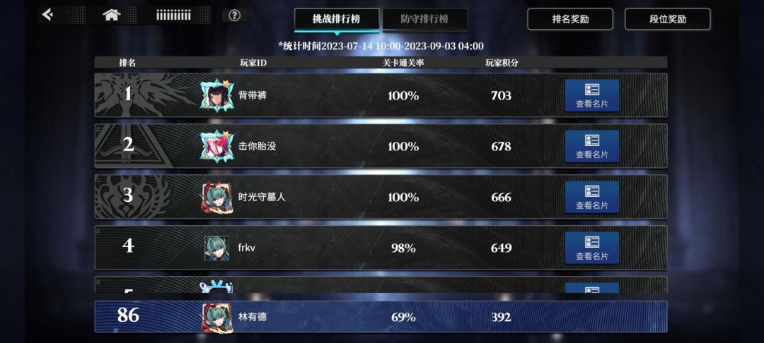 这个怪物的排位简直了 2