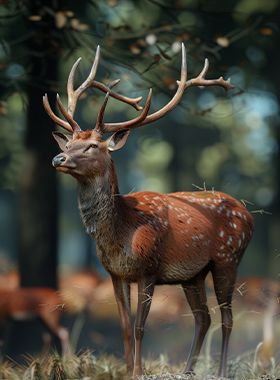 【猎物图鉴】（第二期）灌木林-红鹿