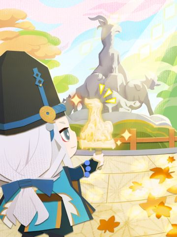 ◇蛇神的人间樱花论·卷二◇
距离上次的观测时间应该并未间隔太久，天窗外的灯火和流光却好似从未出现一般，取而代之的是一片恬静悠闲的景象。明明眼下已过立冬时节，庭院寒意渐起，此地却仍是温暖如春。茂密的叶片轻轻摆动，肆意享受着来自阳光的沐浴。可有光就会有暗，即便是高高在上的太阳也无法照耀到人间的每一处角落，地上斑驳的树影就是最好的佐证。奇怪的是今天的晴明也有些惧怕这炽热的太阳，躲避着光线穿梭于绿荫之间。