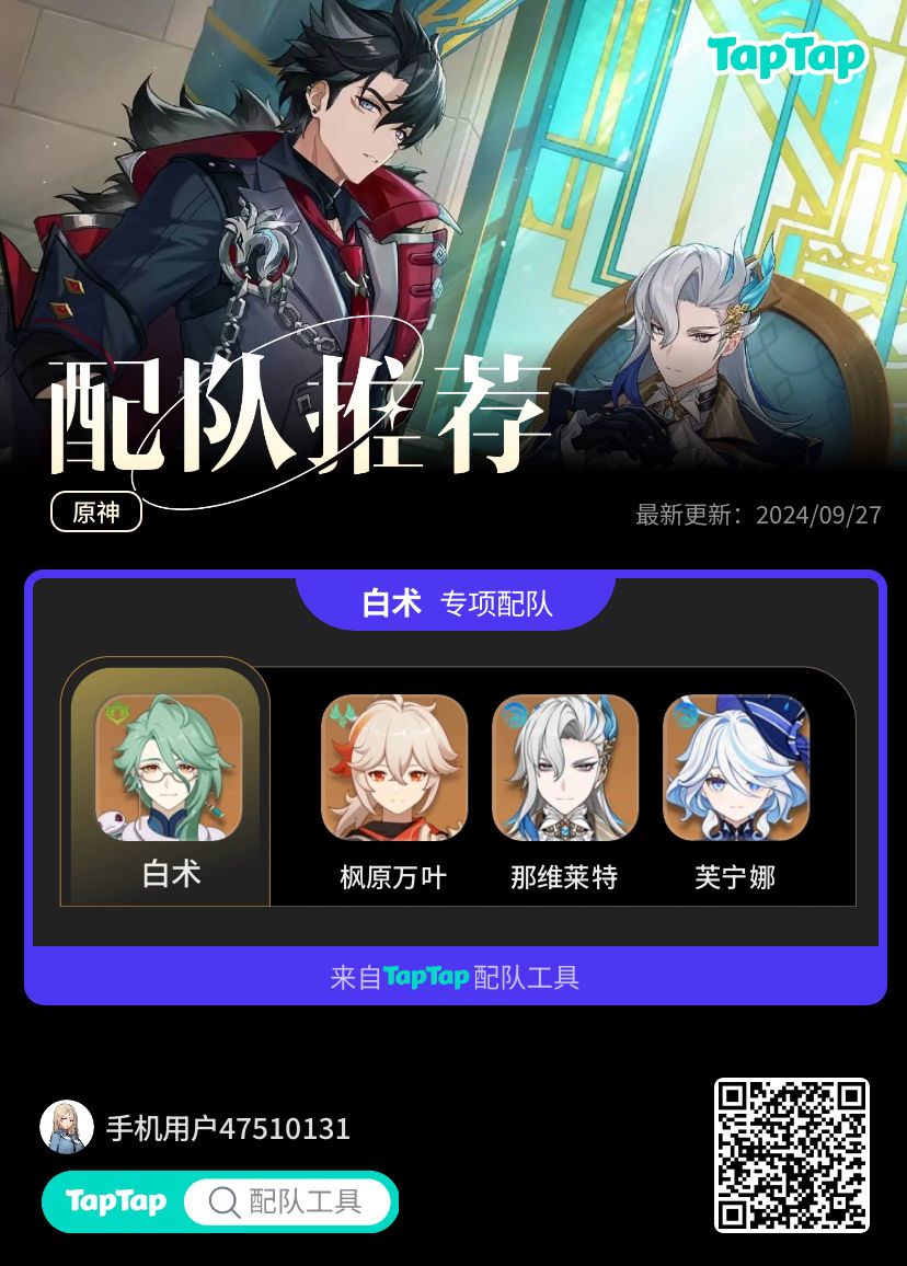 百万伏特
 #我的原神配队截图