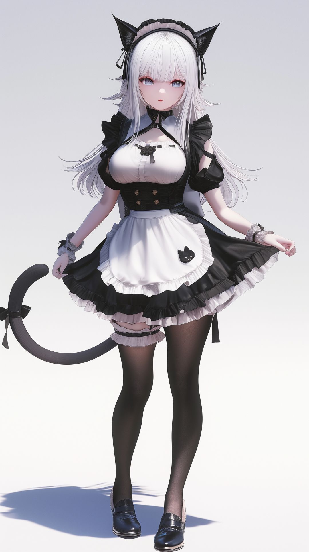 AI图自设猫耳娘 1