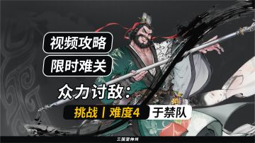 【视频攻略】众力讨敌：张飞丨难度4丨于禁队：11W+分