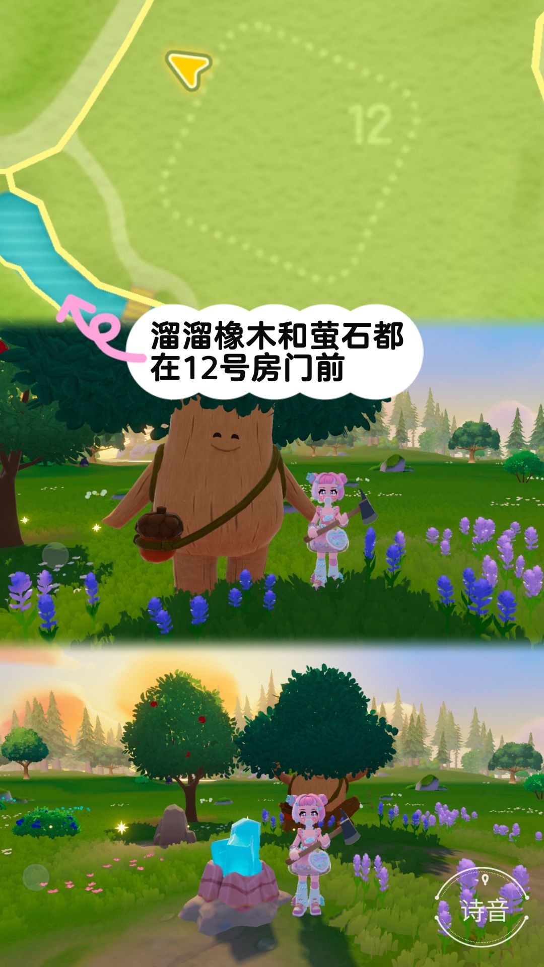 10.16心动小镇最新溜溜橡木和萤石位置 3