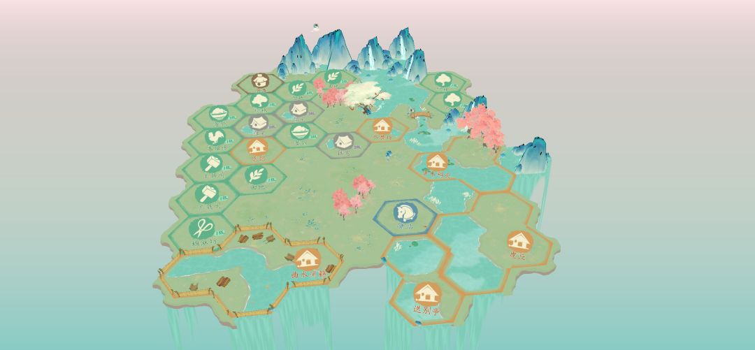江南水乡地图布置截图
