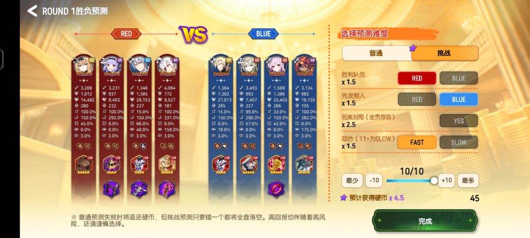 今日洁若米亚斗技场预测分享 3