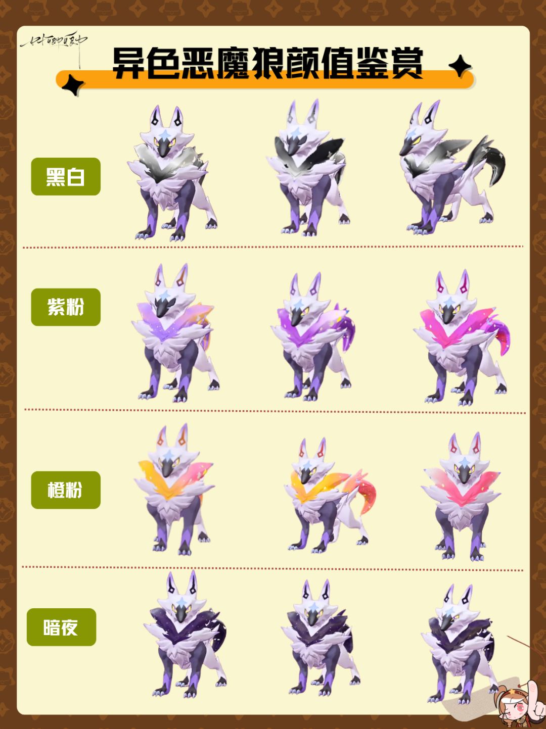 异色炫彩恶魔狼颜值鉴赏!看看你的炫彩小狼 1