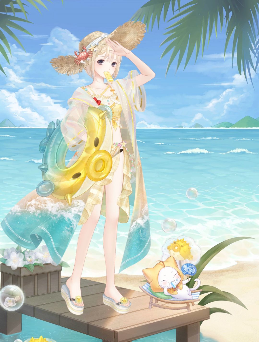 【暖暖暑假出游穿搭】夏日海滩 1