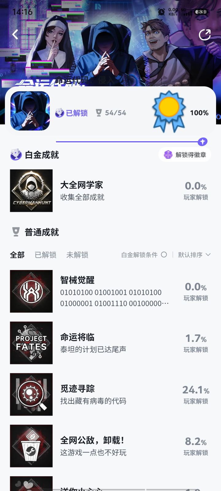 全成就通关截图