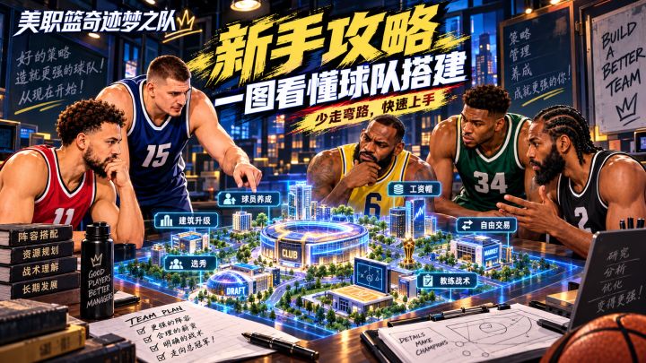 【新手攻略】球员、工资、选秀、身价,一篇看懂前期核心机制截图
