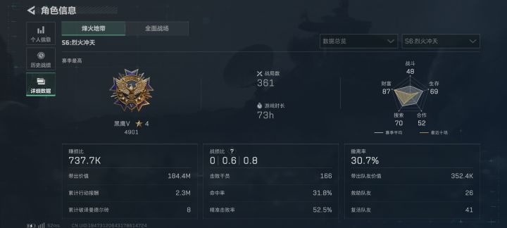 像这种零点几kd的,打什么航天,净拖后腿。截图