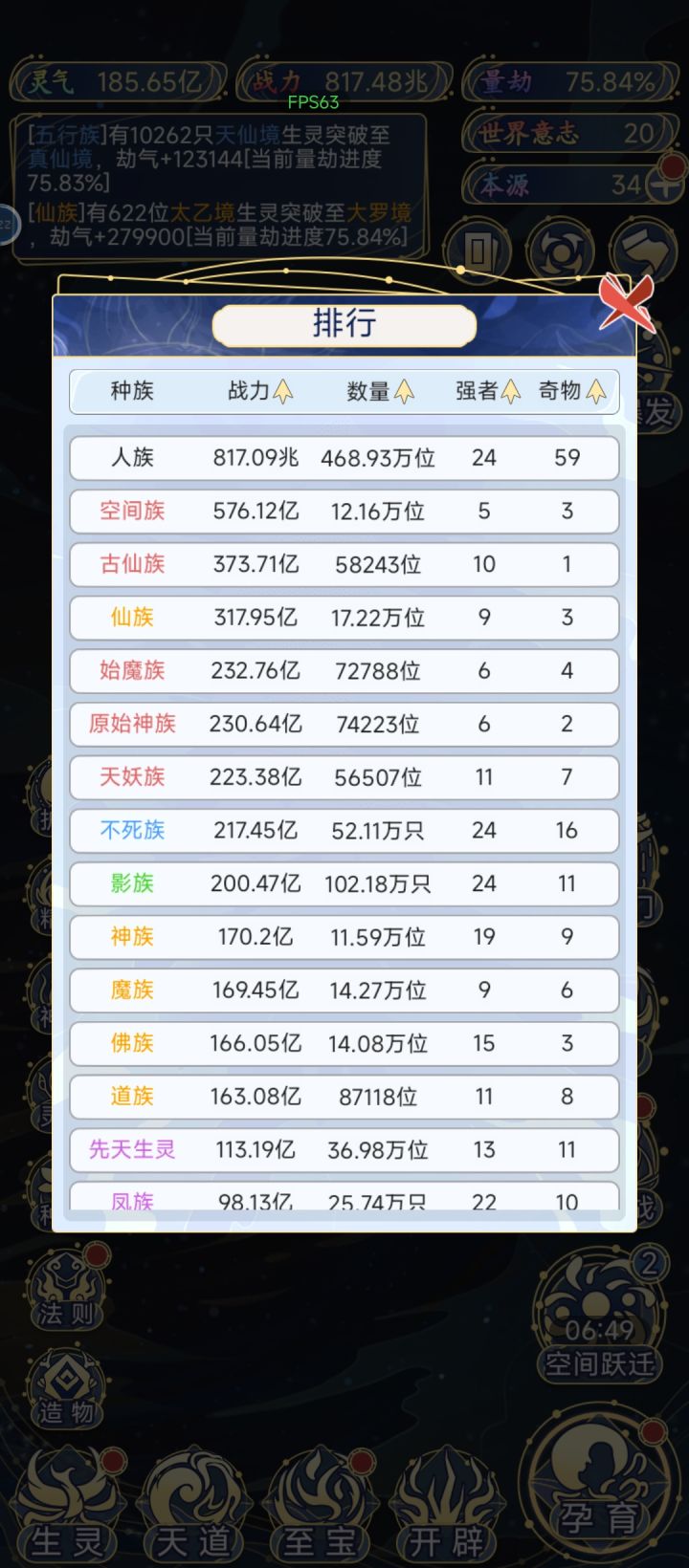 管你们对人族有啥意见，人族在我这就该站在万族首位[表情_斜眼笑][表情_斜眼笑][表情_斜眼笑][表情_斜眼笑][表情_斜眼笑][表情_斜眼笑]截图