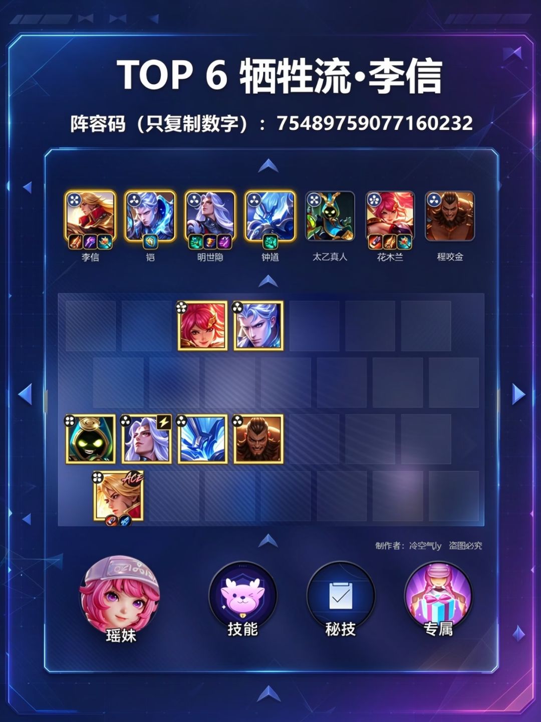 【王者万象棋】10月23日最强吃分阵容榜 7