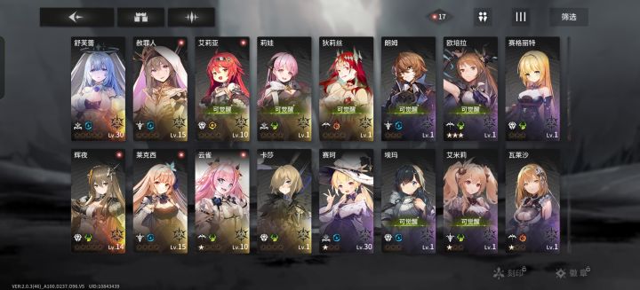 萌新求配队截图